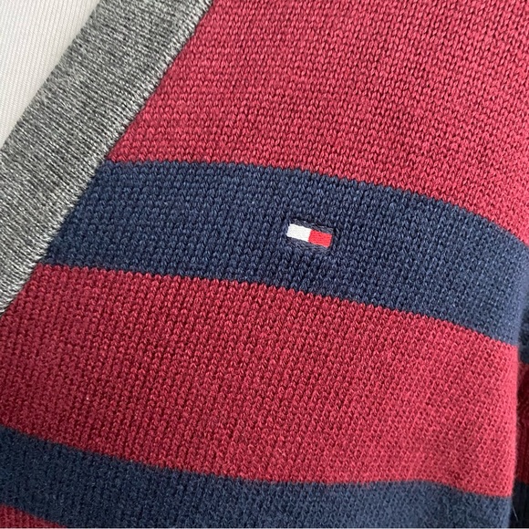 Tommy Hilfiger Eclectic Grandpa Striped Cardigan Large - Picture 12 of 14